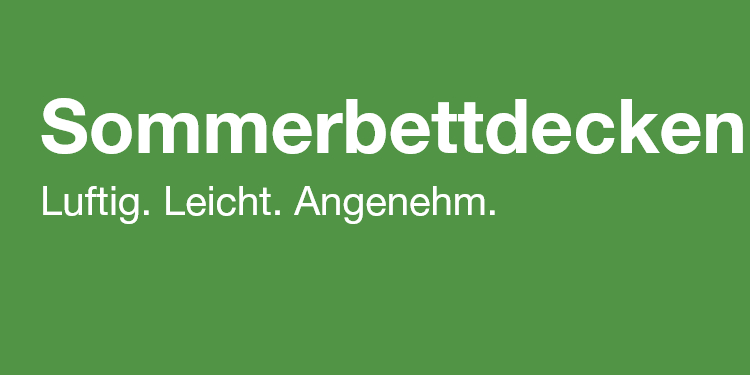 Sommerbettdecken