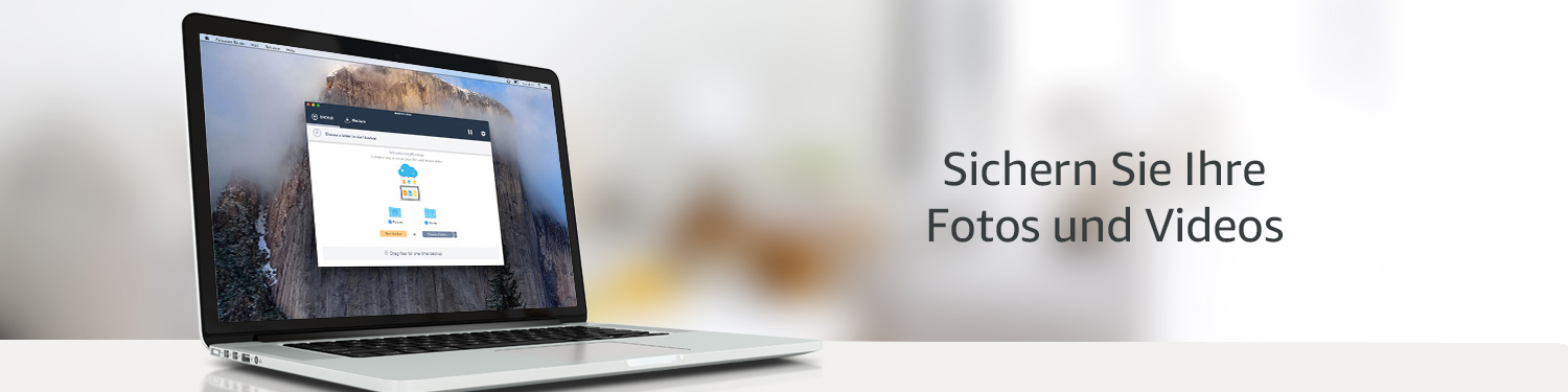 Sichern Sie Ihre Fotos und videos