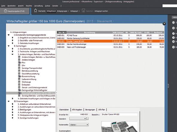 Lexware Anlagenverwaltung Pro 2013 Update (Version 13.00): Amazon.de: Software