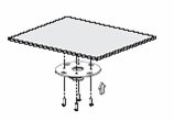 Universal Deckenhalterung Für Acer Projektoren | Höhenverstellbar 13,5–76,5 Cm | Mit 360° Drehung & 60° Neigung