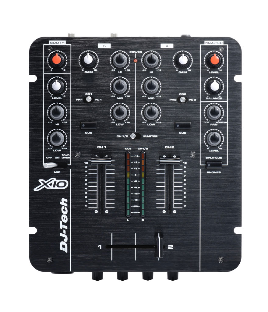 DJ Tech X10 2Kanal Mixer (AudioInterface, USB 2.0) Amazon.de