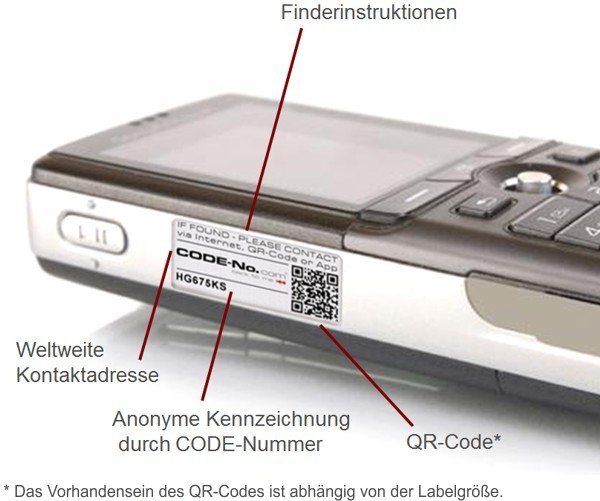 CODE-NO.com 'Moscow' Suitcase Label with Security Code Aluminium 52 x ...