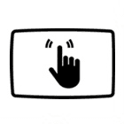 Grosser 13-cm-Touchscreen