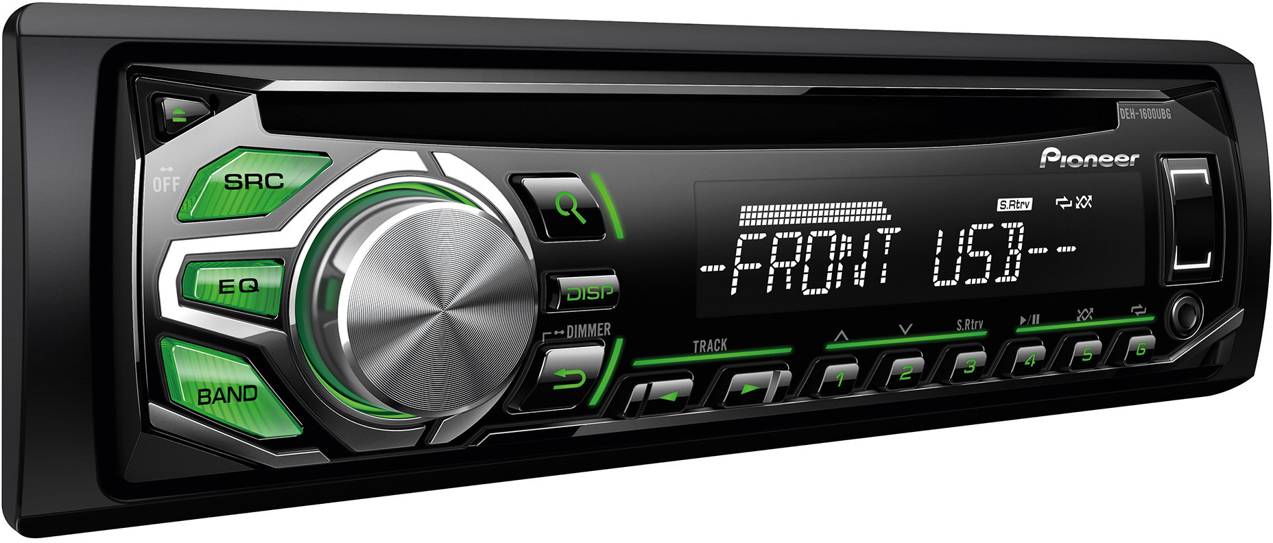 Pioneer DEH-1600UBG RDS-Tuner mit beleuchtetem FrontUSB, AUX-IN und WMA ...