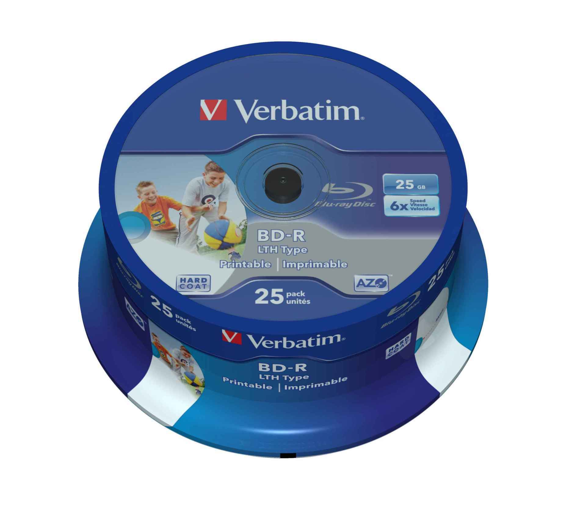 Verbatim BDR SL LTH BluRay Blank Discs 25 GB 6x Speed Wide Inkjet