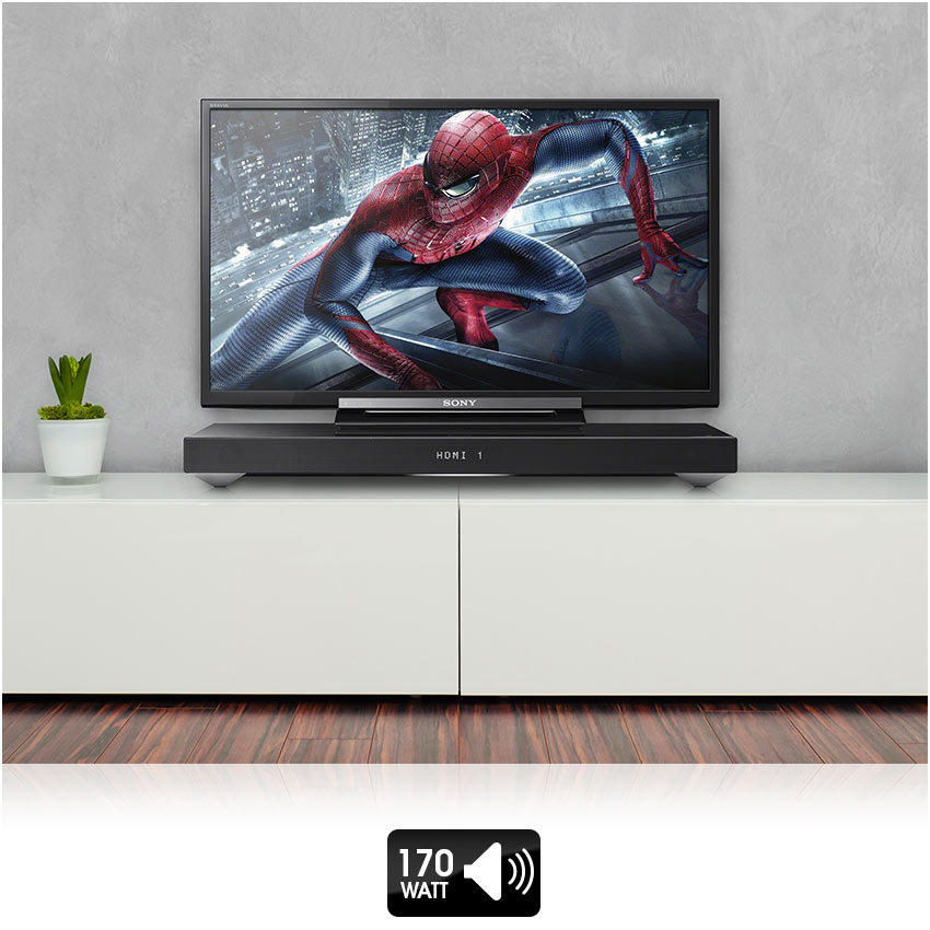 Sony HTXT1 Barra de sonido 2.1 de 170W (Subwoofer integrado, HDMI