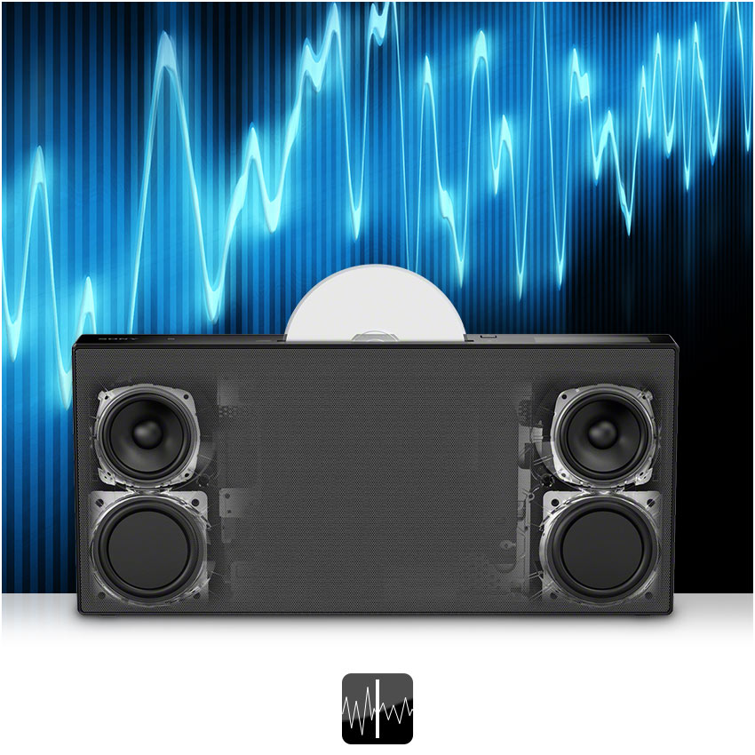 Sony CMTX5CDB Sistema Micro HiFi, Potenza 40W, Lettore CD, Radio FM