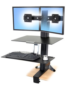 WorkFit-S dual mit Arbeitsfläche+