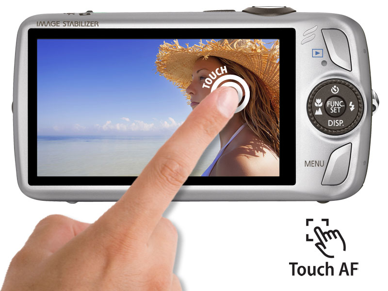 Canon Digital IXUS 200 IS Digitalkamera (12 MP, 5fach opt. Zoom, 7,6cm