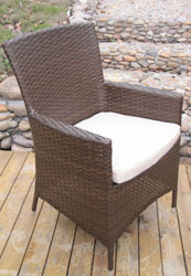 Ambientehome 63996 Sitzgruppe Lubango7-teilig Polyrattan, Tisch 150 x 90 cm Gartenmöbel, Essgruppe, braun - Weitere Features