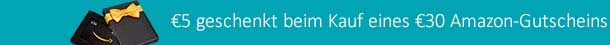 €5 geschenkt beim Kauf eines €30 Geschenkgutscheins