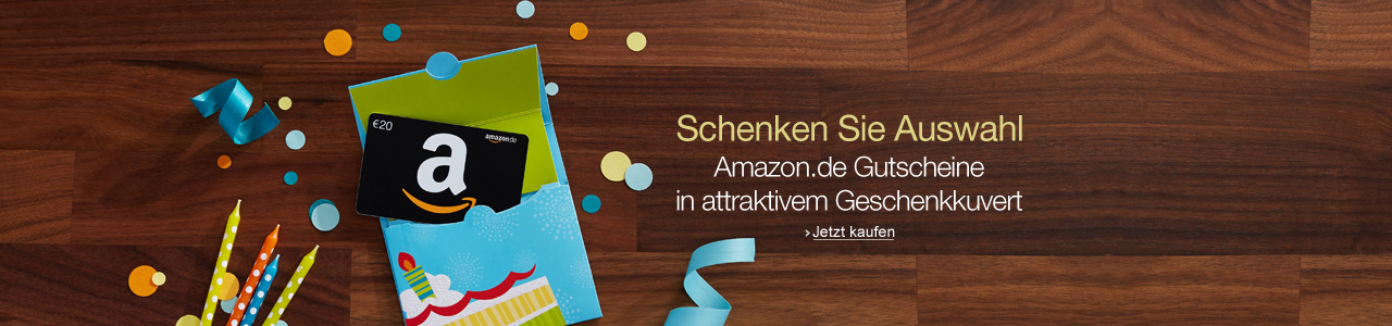 Auswahl schenken mit Amazon.de Geschenkgutscheinen