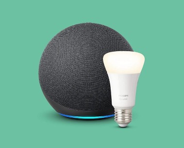 Echo + Philips Hue Smarte Lampe