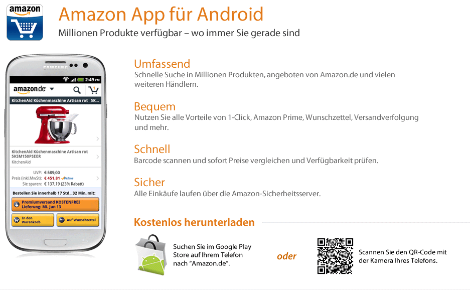 Amazon App für Android