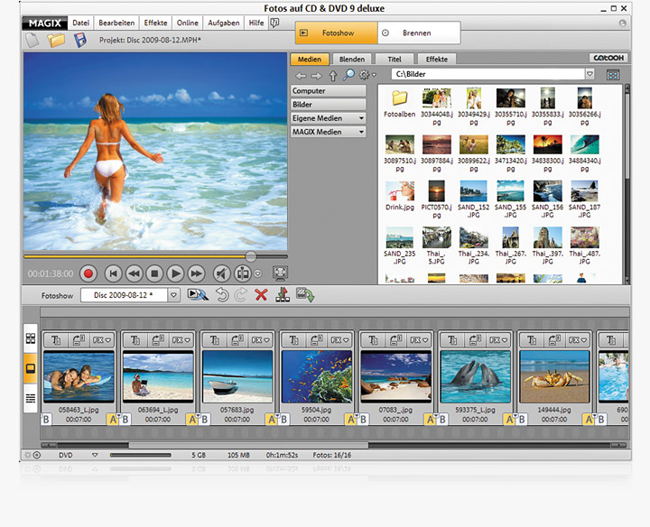 Magix Fotos Auf Cd & Dvd 9 Deluxe Download www.amazon.de