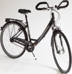 Ultrasport Damen 7 Gang Aluminium City-/ATB-/Trekking Fahrrad, Reifengröße: 28 Zoll (71,1 cm), Nabendynamo, Reflexstreifen, Standlicht