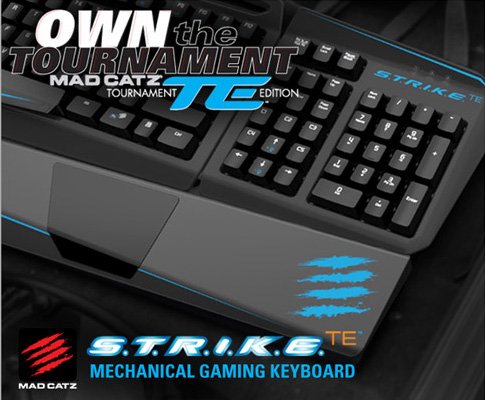 Mad Catz S.T.R.I.K.E.<sup>TE</sup> Tournament Edition Mechanische Gaming-Tastatur für PC