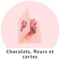 Chocolats, fleurs et cartes
