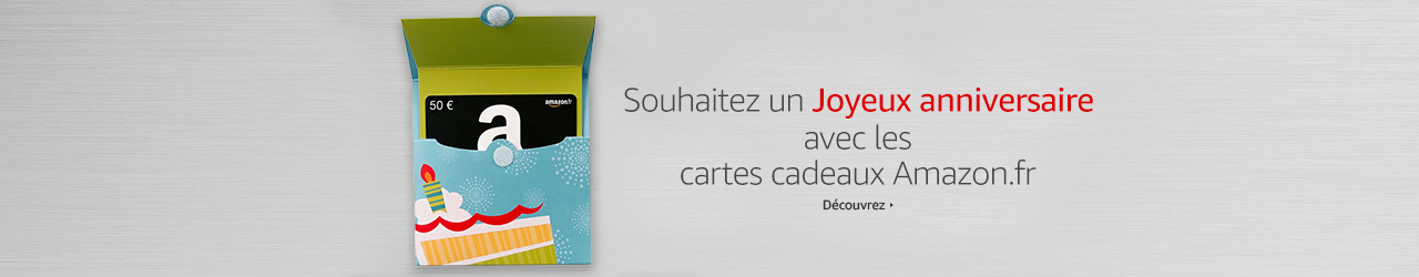 Souhaitez un Joyeux Anniversaire avec les chèques-cadeaux Amazon.fr