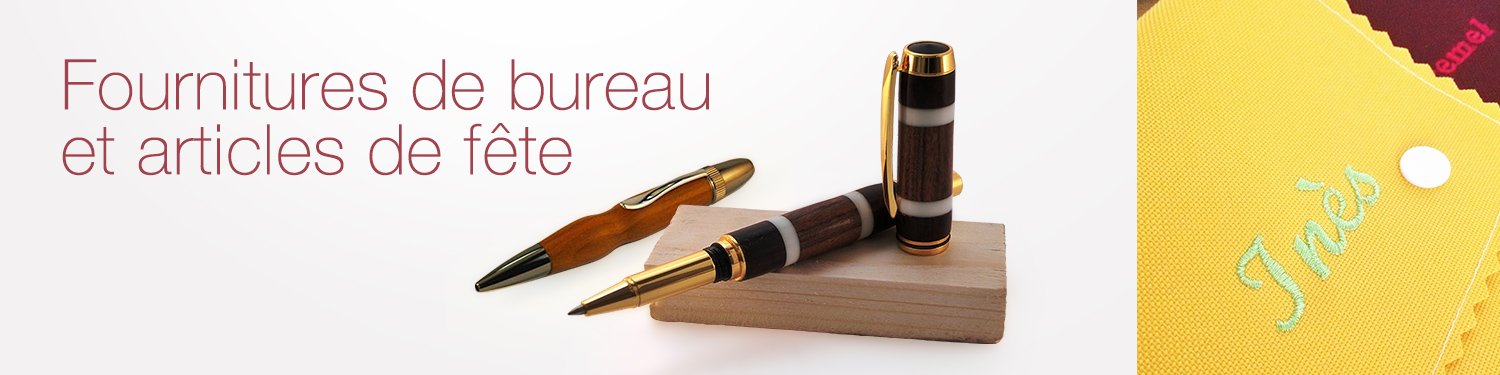 Fournitures de bureau et articles de fête