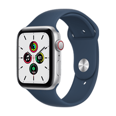 Apple Watch Series 6 (GPS, 44 mm) Boîtier en Aluminium Bleu, Bracelet Sport  Marine Intense : Amazon.fr