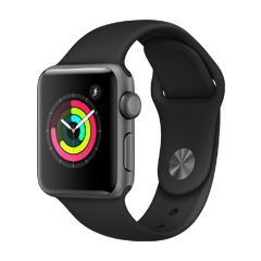 Apple Watch Series 5 (GPS, 40 mm) Boîtier en Aluminium Argent - Bracelet  Sport Blanc : Amazon.fr: High-Tech