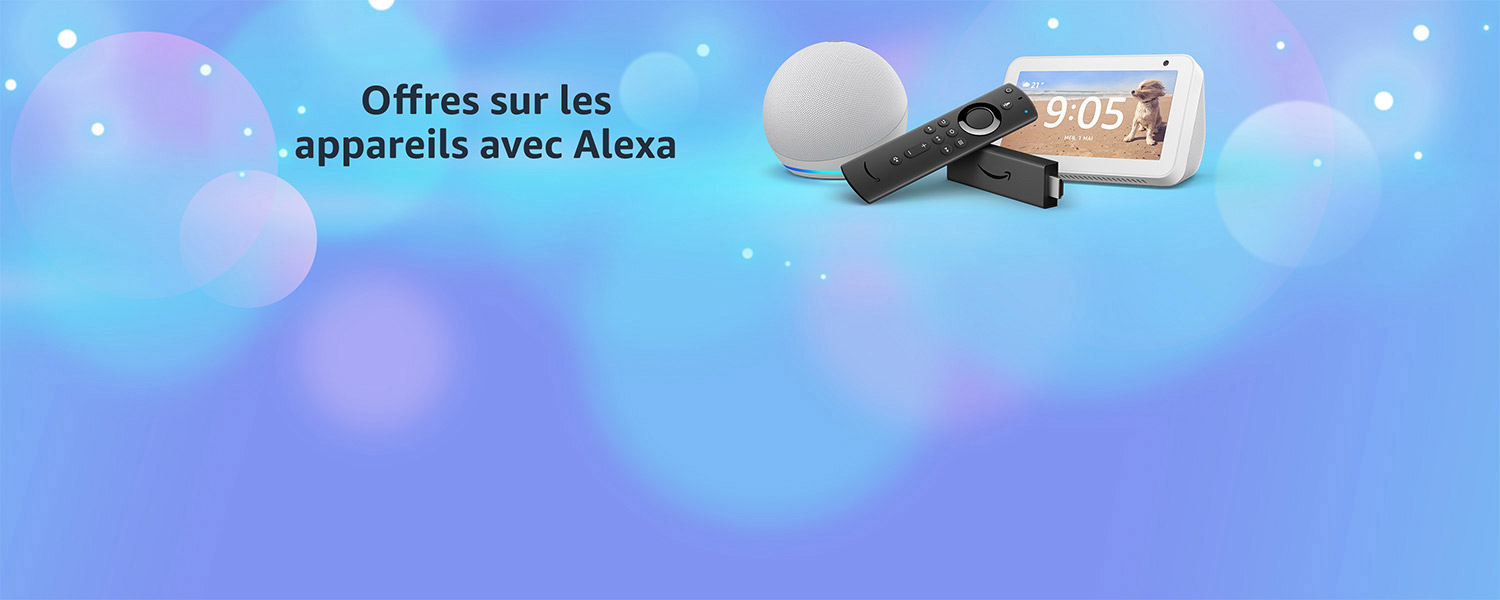 Offres sur les appareils avec Alexa