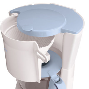Porte filtre pivotant amovible pour un remplissage et un nettoyage en