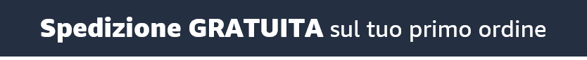 Spedizione GRATUITA sul tuo primo ordine