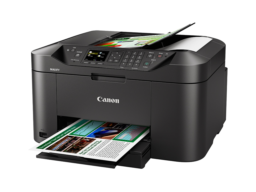 Stampante Multifunzione Canon Maxif MB5450 | Wireless, 24 Ipm B/N, 15.5 Ipm Colori | Touchscreen 3.5" - Foto 2