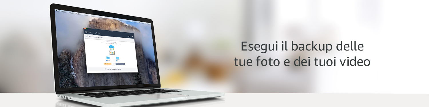 Esegui il backup delle tue foto e dei tuoi video