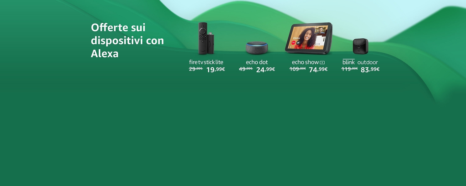 Offerte sui dispositivi con Alexa