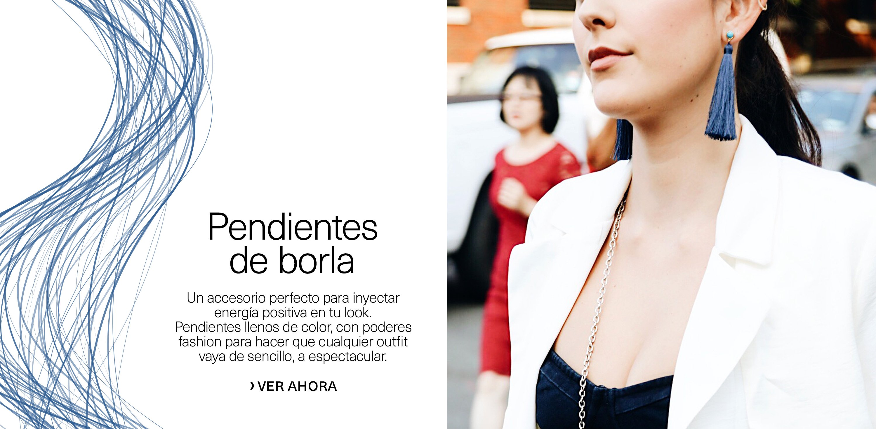 Gli orecchini con frange