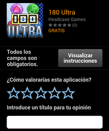 Publicar una opini�n para una app