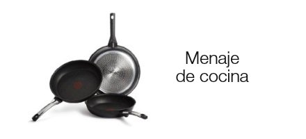 Menaje de cocina: sartenes, ollas y mucho más