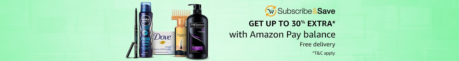 Subscribe &amp; Save| Now with Amazon Pay balance | Get extra 10%-15% off | Free Shipping