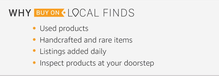 Why Buy on Local Finds