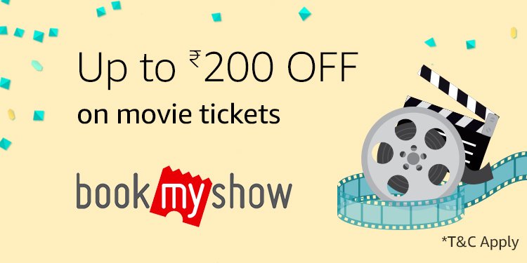 Up to Rs.200 off on movie tickets