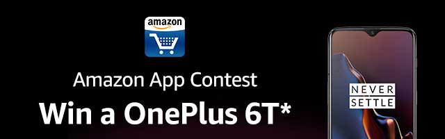 Amazon app contest | Win a OnePLus 6T