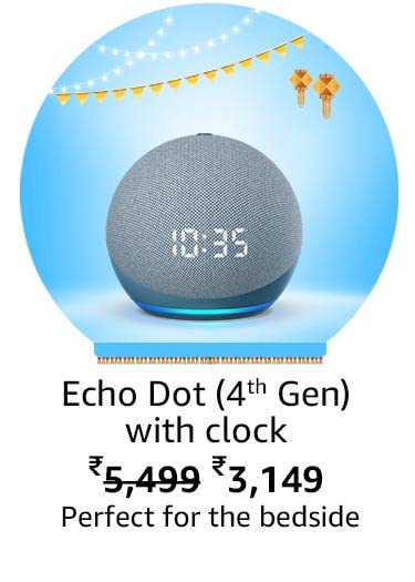 Echo dot with clock