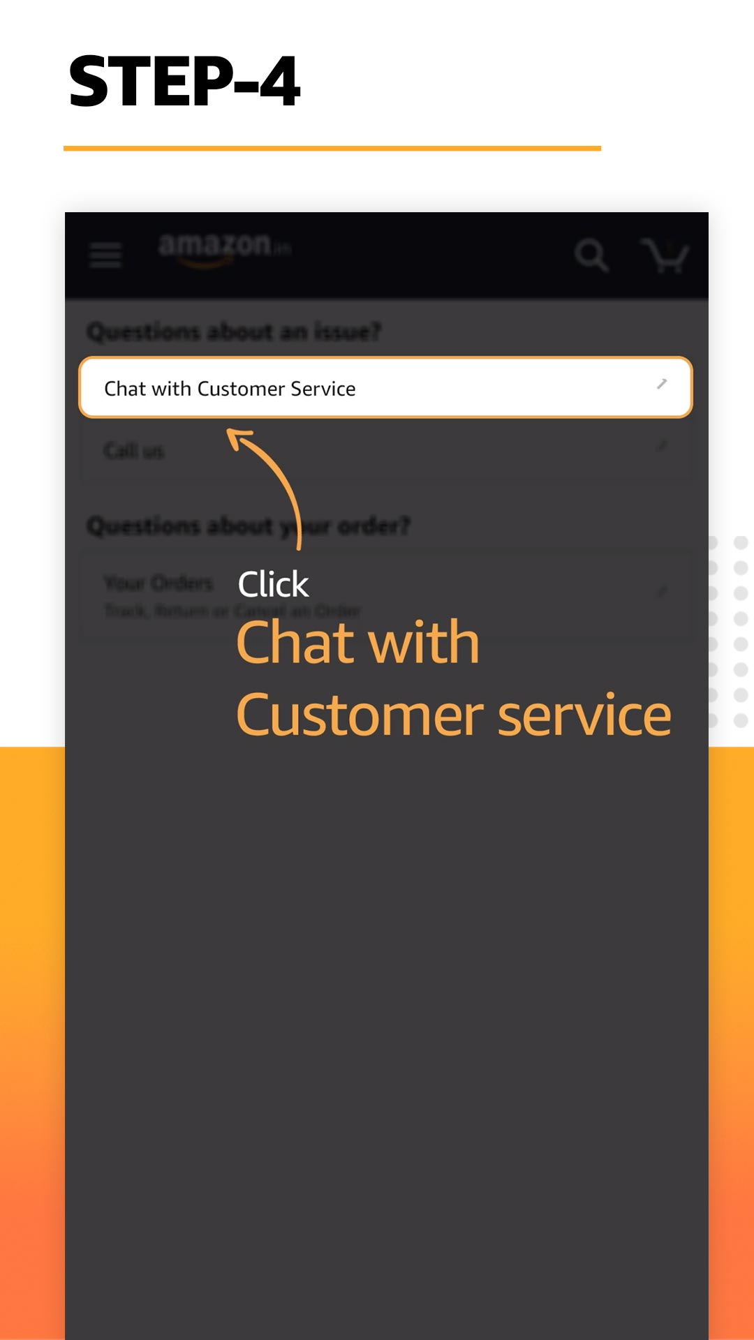 Amazon.in How to message customer care