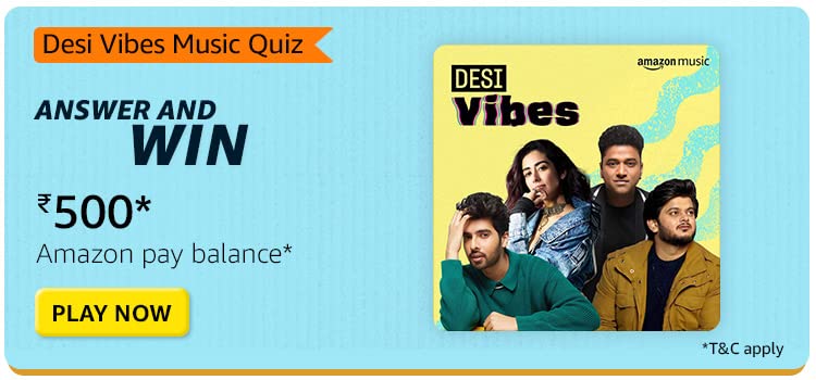 Amazon Desi Vibes Music Quiz Answers Win Rs500
