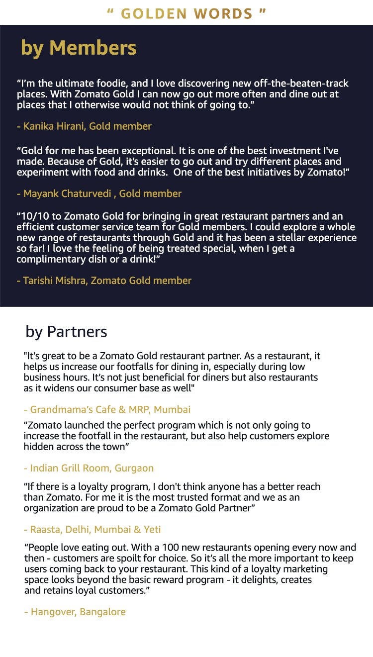 Amazon.in Zomato Gold Gift Cards