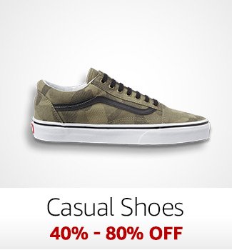 Casual Shoes: 40%-80% off