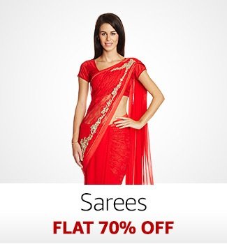 Sarees: Flat 70% off
