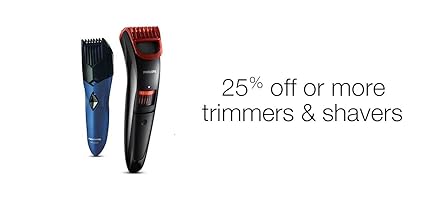 25% off on trimmers and shavers
