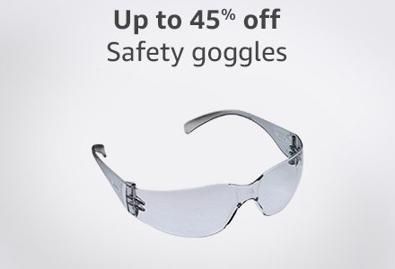 Up to 45% off safety goggles