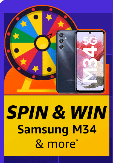 Amazon Spin and Win Samsung Galaxy M34 & more Contest
