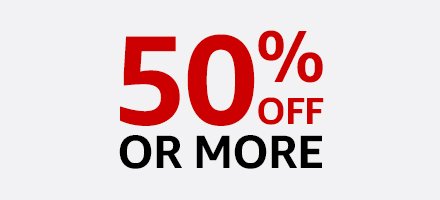 50% off or more