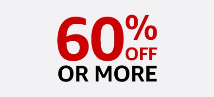 60% off or more